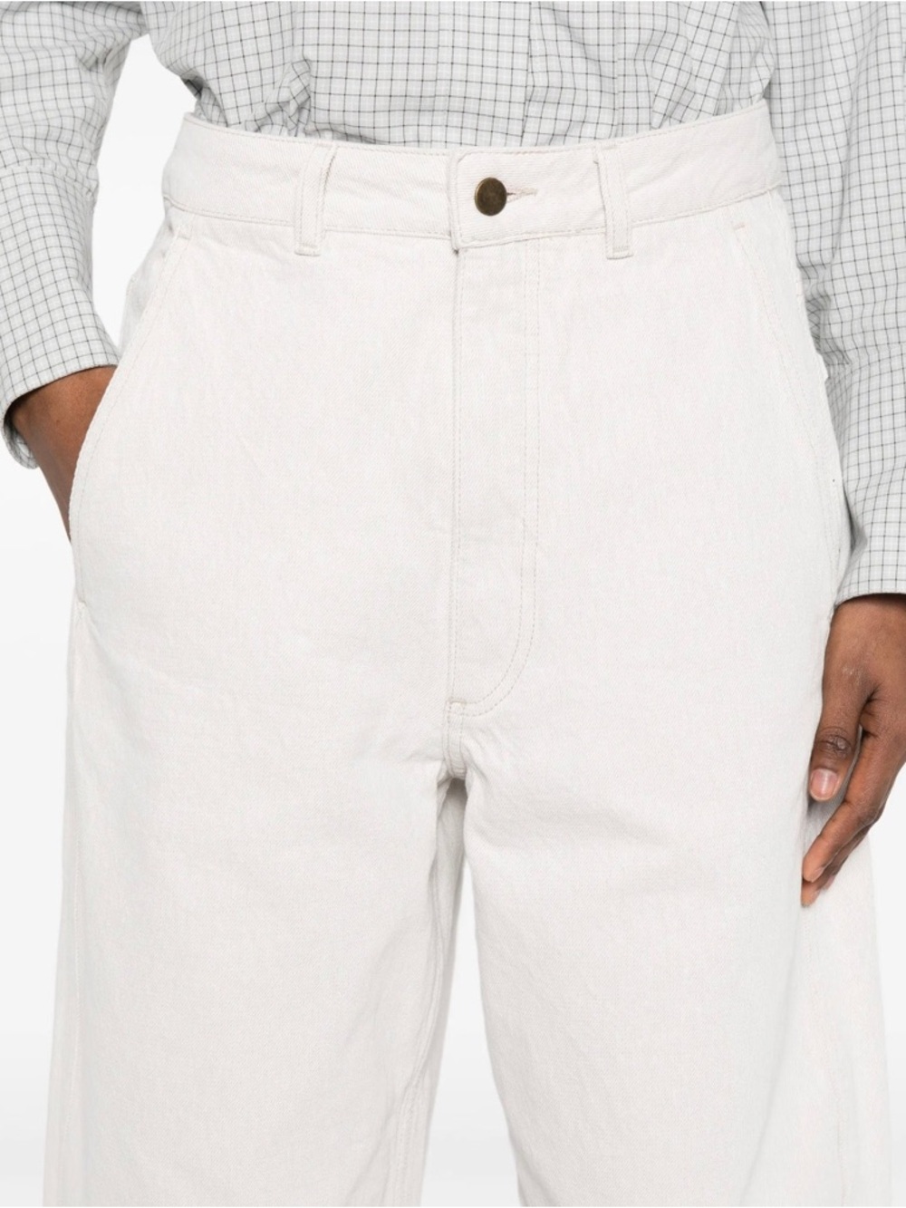 soeur White Wide Leg Pants - Picture 3 of 4